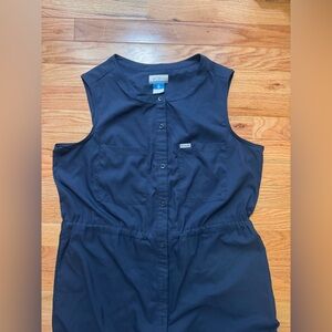 Columbia Dark Blue Button-Up Top